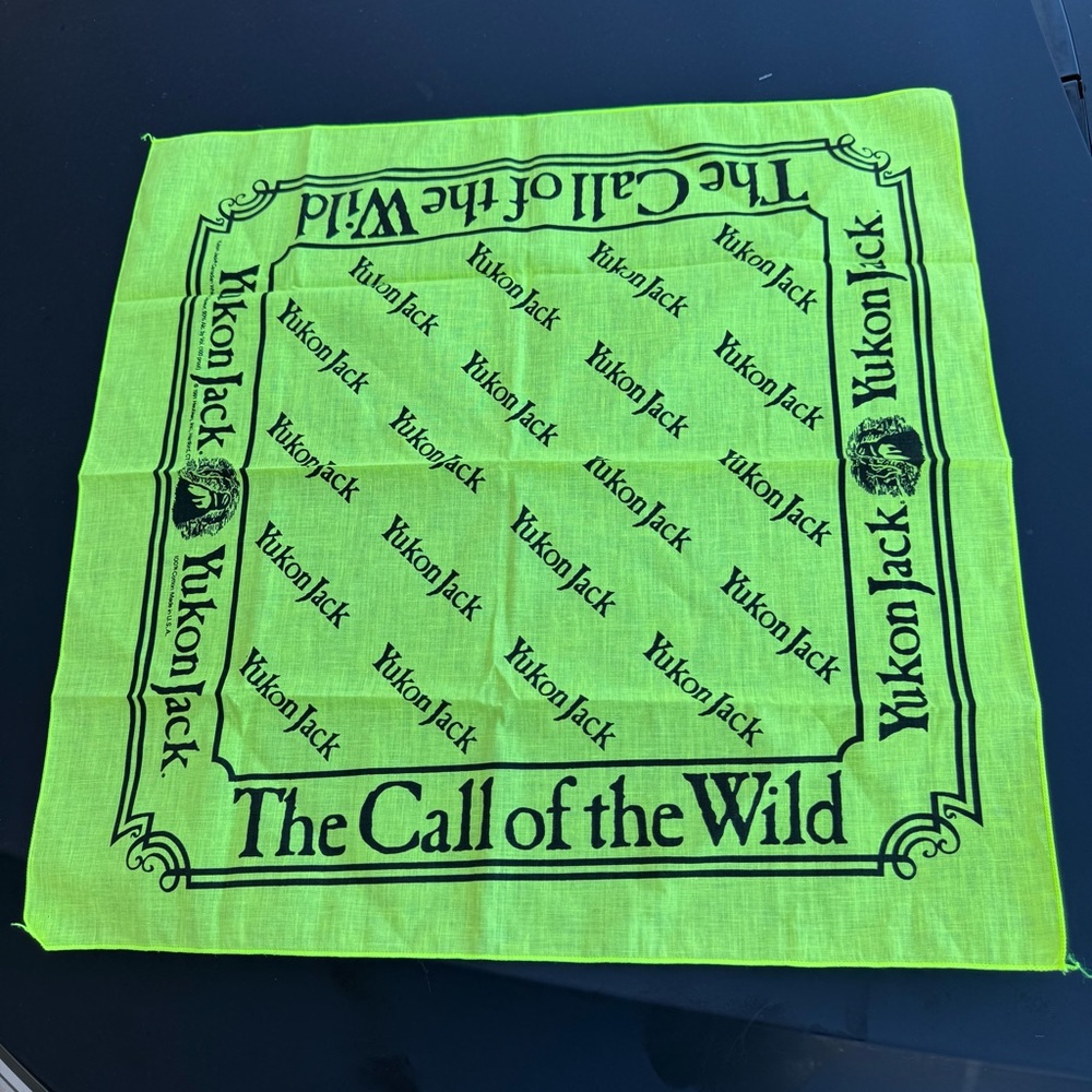 Yukon Jack Green Bandana The Call Of The Wild Vintage